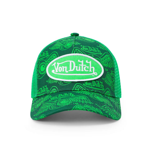 Von Dutch Kids Classic Trucker Hat - Green ISPY Flying Eye