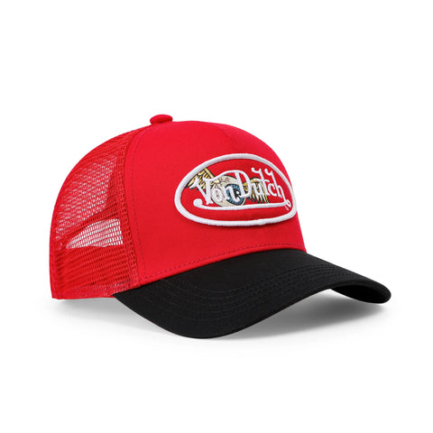 Von Dutch Kids Classic Trucker Hat - Red Oval Eye