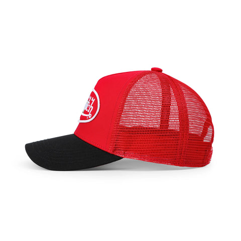 Von Dutch Kids Classic Trucker Hat - Red Oval Eye