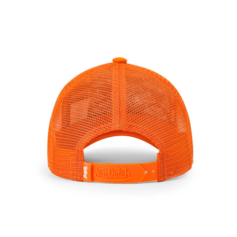 Von Dutch Kids Classic Trucker Hat - Orange Oval Eye