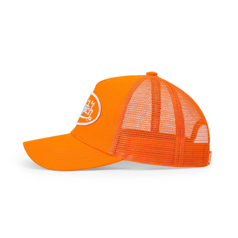 Von Dutch Kids Classic Trucker Hat - Orange Oval Eye