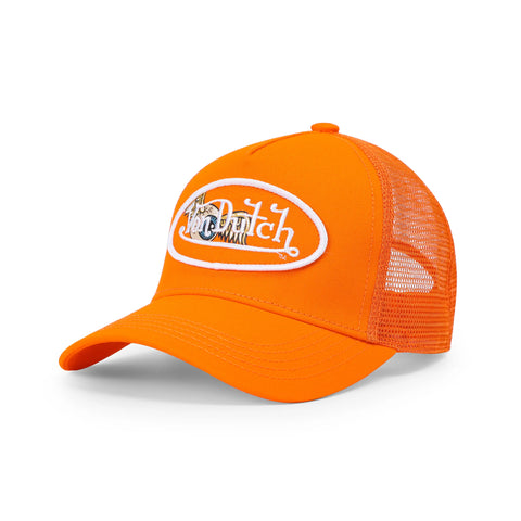 Von Dutch Kids Classic Trucker Hat - Orange Oval Eye