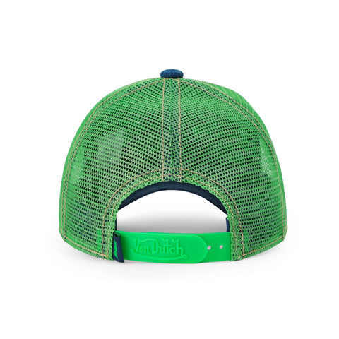 Von Dutch Kids Denim Trucker Hat - Green Apple
