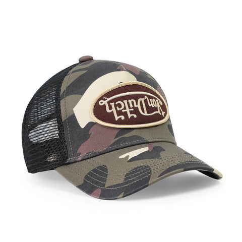 Von Dutch Kids Classic Trucker Hat - Brown Rambo