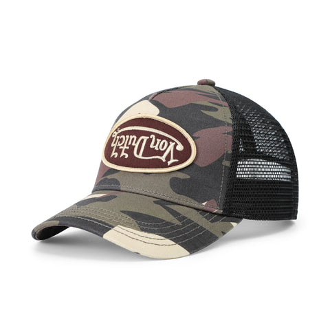 Von Dutch Kids Classic Trucker Hat - Brown Rambo
