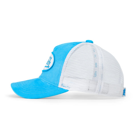 Von Dutch Kids Velvet Trucker Hat -  Blue Crush