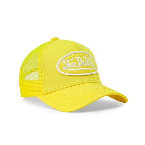 Von Dutch Kids Classic Trucker Hat - Yellow Lemon
