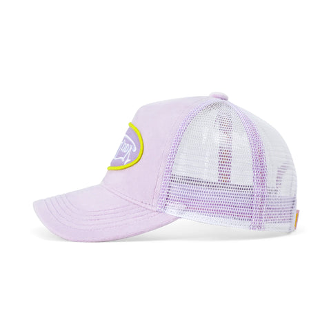 Von Dutch Kids Velvet Trucker Hat -  Light Purple