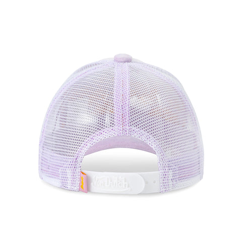 Von Dutch Kids Velvet Trucker Hat -  Light Purple