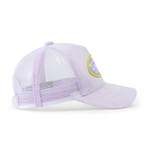 Von Dutch Kids Velvet Trucker Hat -  Light Purple