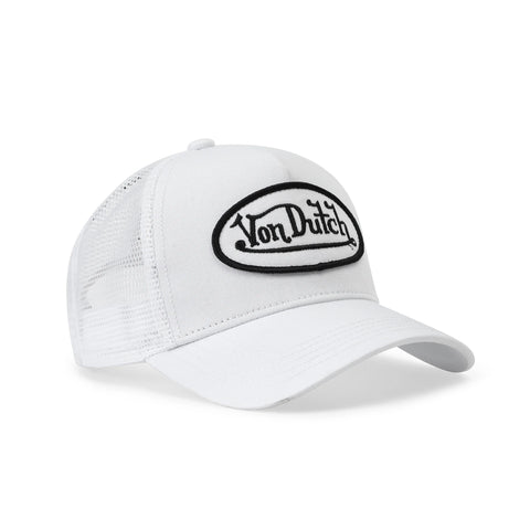 Von Dutch Kids Classic Trucker Hat - White & Black