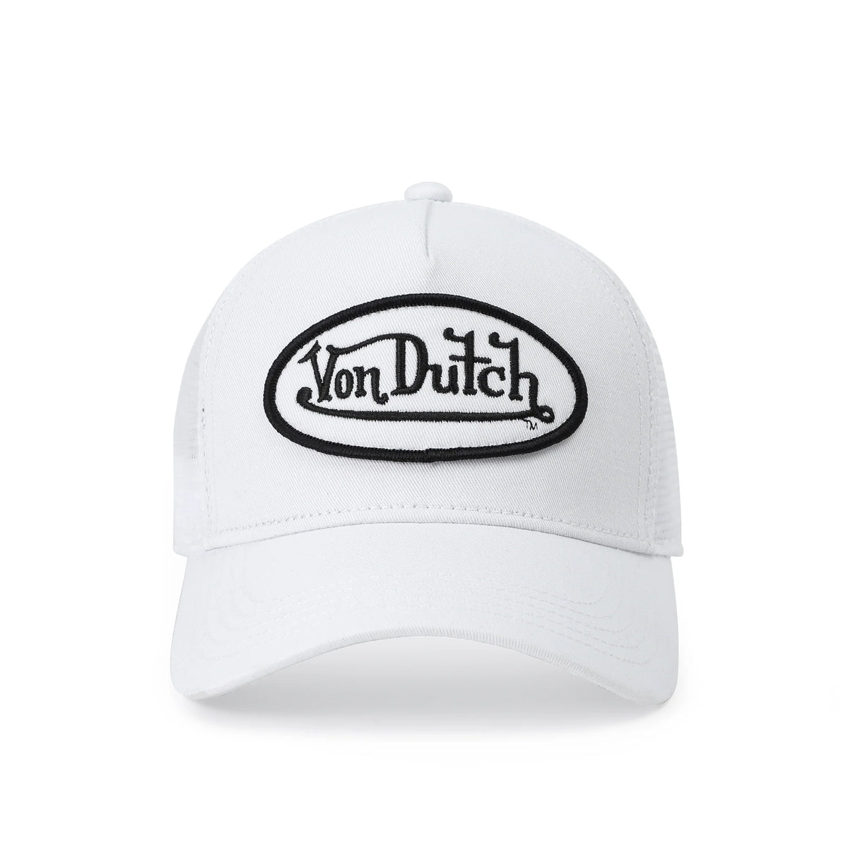 Von Dutch Kids Classic Trucker Hat - White & Black