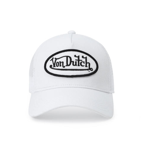 Von Dutch Kids Classic Trucker Hat - White & Black