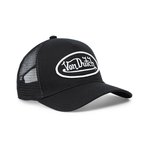 Von Dutch Kids Classic Trucker Hat - Black & White 51