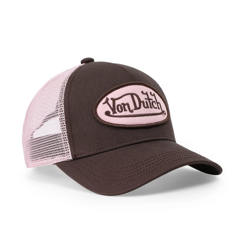 Von Dutch Kids Classic Trucker Hat - Brown & Pink