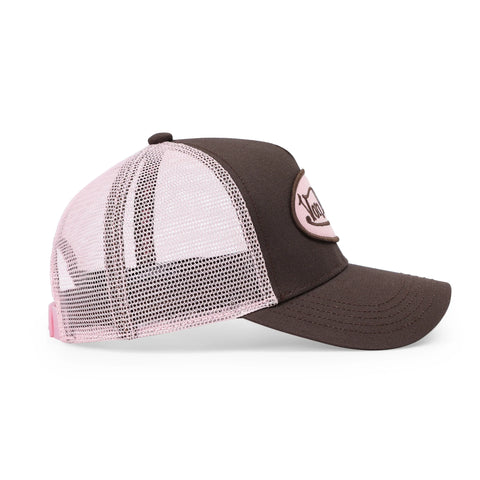 Von Dutch Kids Classic Trucker Hat - Brown & Pink