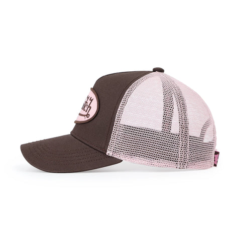 Von Dutch Kids Classic Trucker Hat - Brown & Pink