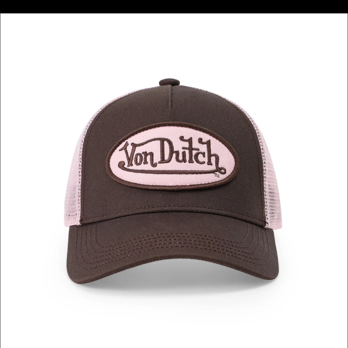 Von Dutch Kids Classic Trucker Hat - Brown & Pink