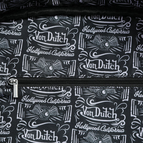 Von Dutch Denim & Brown Duffle Bowling Bag