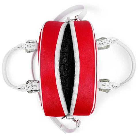 Von Dutch Red & White Duffle Bowling Bag