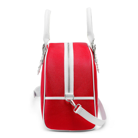 Von Dutch Red & White Duffle Bowling Bag