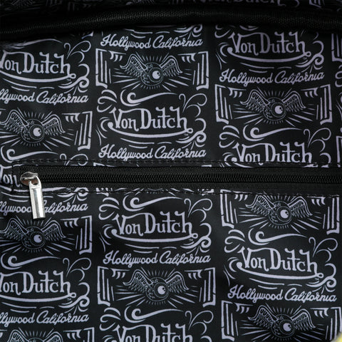 Von Dutch Navy Blue & Yellow Duffle Bowling Bag