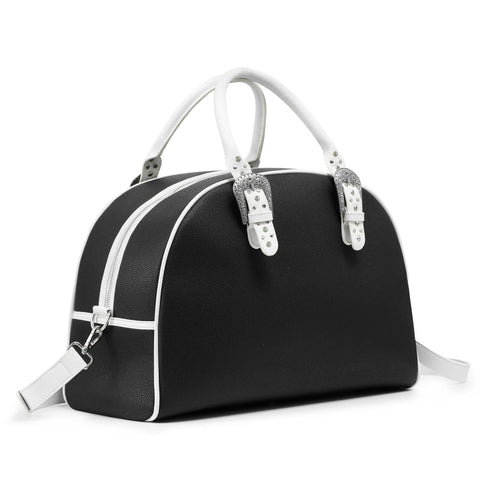 Von Dutch Classic Black & White Duffle Bowling Bag