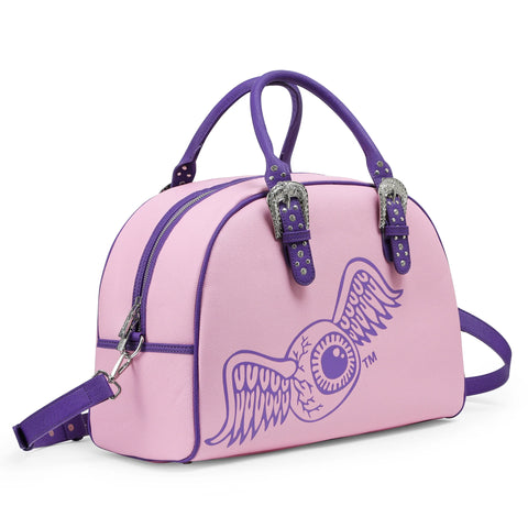 Von Dutch Pink & Purple Duffle Bowling Bag