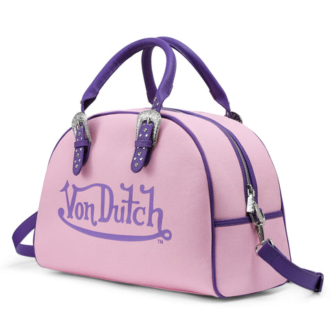 Von Dutch Pink & Purple Duffle Bowling Bag
