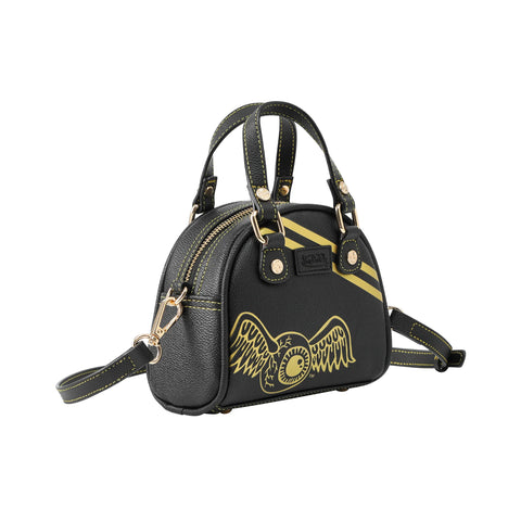 Von Dutch Mini Bowling Bag - Racing Stripe Black & Gold