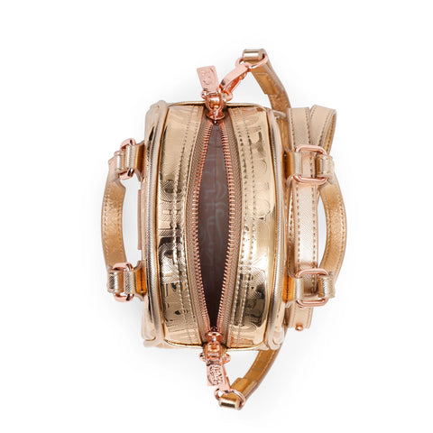 Von Dutch Mini Bowling Bag - Rose Gold Reflective