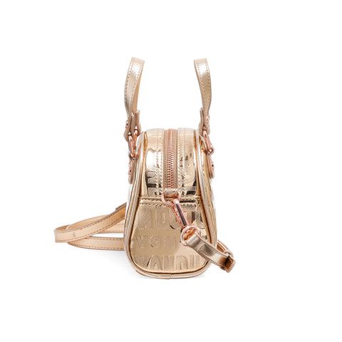 Von Dutch Mini Bowling Bag - Rose Gold Reflective