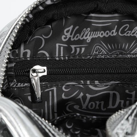 Von Dutch Mini Bowling Bag - Silver Foil Reflective