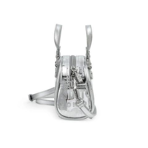 Von Dutch Mini Bowling Bag - Silver Foil Reflective