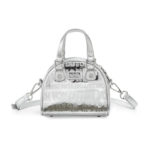 Von Dutch Mini Bowling Bag - Silver Foil Reflective