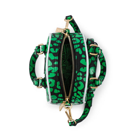Von Dutch Mini Bowling Bag - Lime Green Cheetah