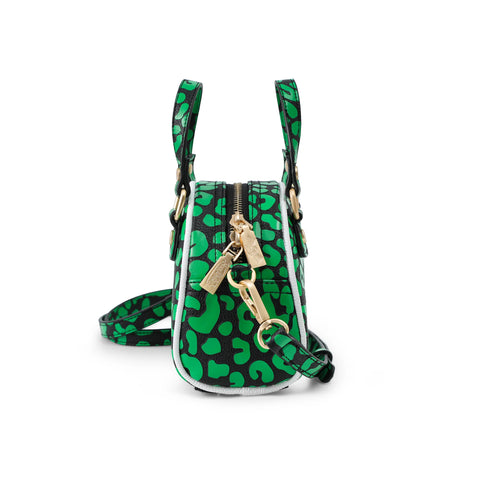 Von Dutch Mini Bowling Bag - Lime Green Cheetah