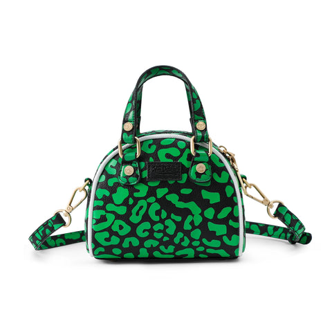 Von Dutch Mini Bowling Bag - Lime Green Cheetah
