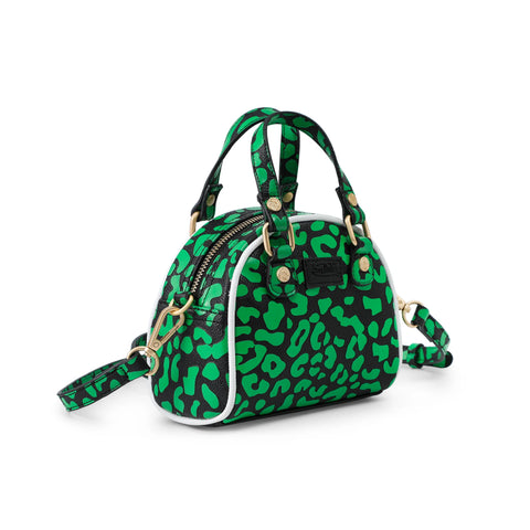 Von Dutch Mini Bowling Bag - Lime Green Cheetah