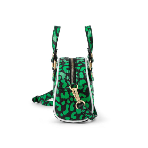 Von Dutch Mini Bowling Bag - Lime Green Cheetah