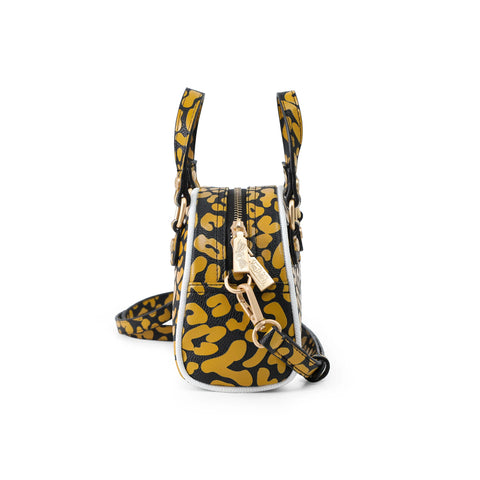 Von Dutch Mini Bowling Bag - Orange Cheetah
