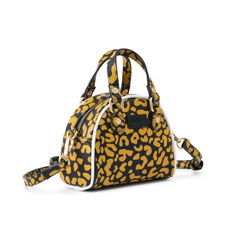 Von Dutch Mini Bowling Bag - Orange Cheetah