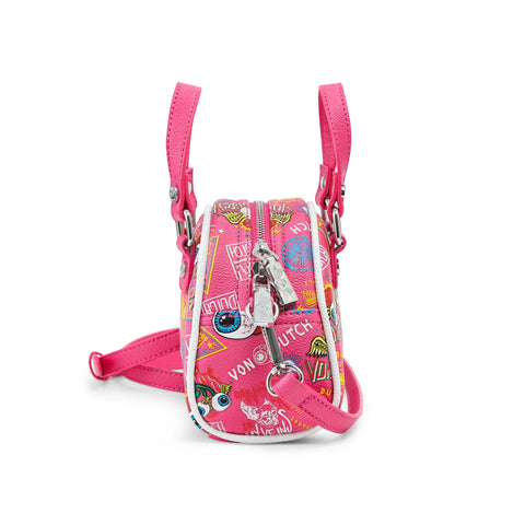 Von Dutch Mini Bowling Bag - Hot Pink Jax