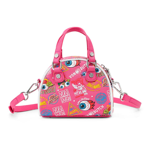 Von Dutch Mini Bowling Bag - Hot Pink Jax
