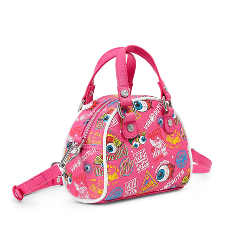 Von Dutch Mini Bowling Bag - Hot Pink Jax