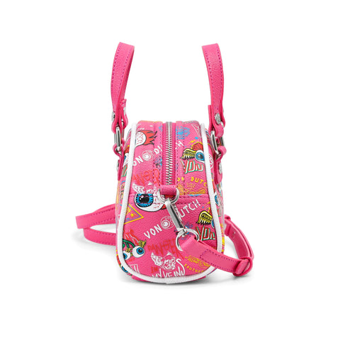 Von Dutch Mini Bowling Bag - Hot Pink Jax