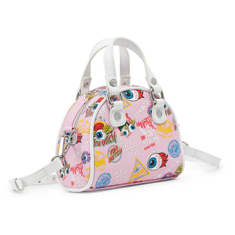 Von Dutch Mini Bowling Bag - Light Pink Jax