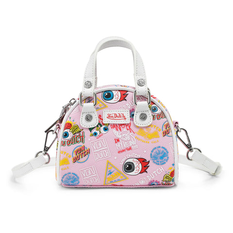 Von Dutch Mini Bowling Bag - Light Pink Jax