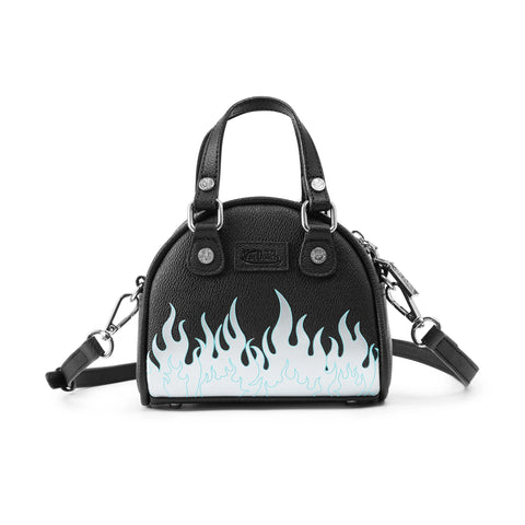 Von Dutch Mini Bowling Bag - White Flames Silhouette