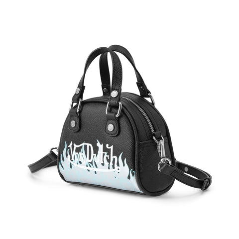 Von Dutch Mini Bowling Bag - White Flames Silhouette